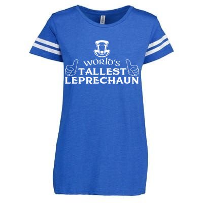 World's Tallest Leprechaun Funny Enza Ladies Jersey Football T-Shirt