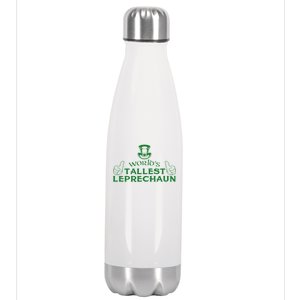 World's Tallest Leprechaun Funny Stainless Steel Insulated Water Bottle