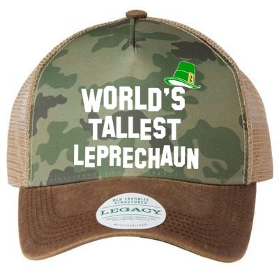 World's Tallest Leprechaun Funny St Patricks Day Legacy Tie Dye Trucker Hat