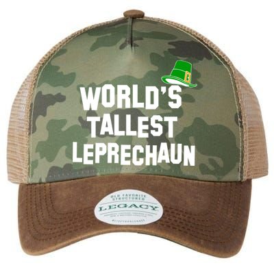 World's Tallest Leprechaun Funny St Patricks Day Legacy Tie Dye Trucker Hat