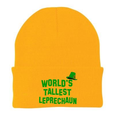 World's Tallest Leprechaun Funny St Patricks Day Knit Cap Winter Beanie