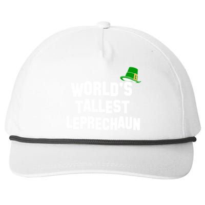 World's Tallest Leprechaun Funny St Patricks Day Snapback Five-Panel Rope Hat