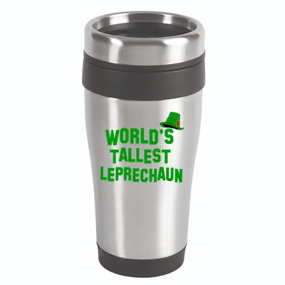 World's Tallest Leprechaun Funny St Patricks Day 16oz Travel Tumbler
