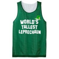 World's Tallest Leprechaun Funny St Patricks Day Mesh Reversible Basketball Jersey Tank