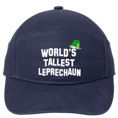 World's Tallest Leprechaun Funny St Patricks Day 7-Panel Snapback Hat