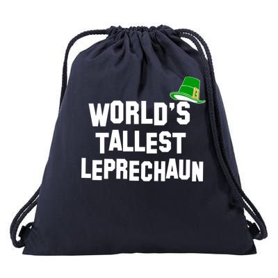 World's Tallest Leprechaun Funny St Patricks Day Drawstring Bag