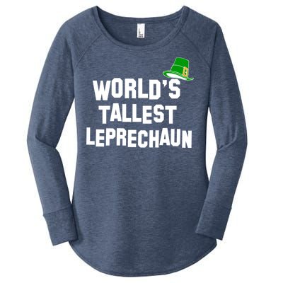 World's Tallest Leprechaun Funny St Patricks Day Women's Perfect Tri Tunic Long Sleeve Shirt