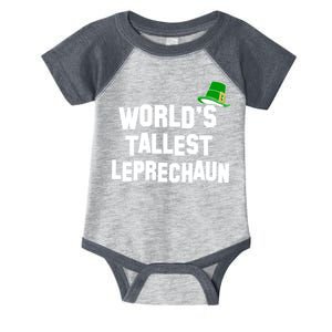 World's Tallest Leprechaun Funny St Patricks Day Infant Baby Jersey Bodysuit