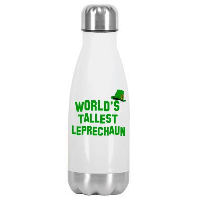 World's Tallest Leprechaun Funny St Patricks Day Stainless Steel Insulated Water Bottle