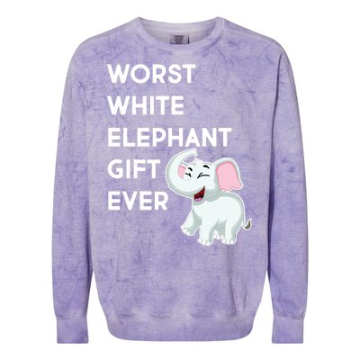 Worst White Christmas Gift Ever Colorblast Crewneck Sweatshirt