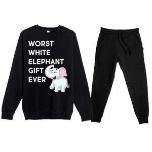 Worst White Christmas Gift Ever Premium Crewneck Sweatsuit Set