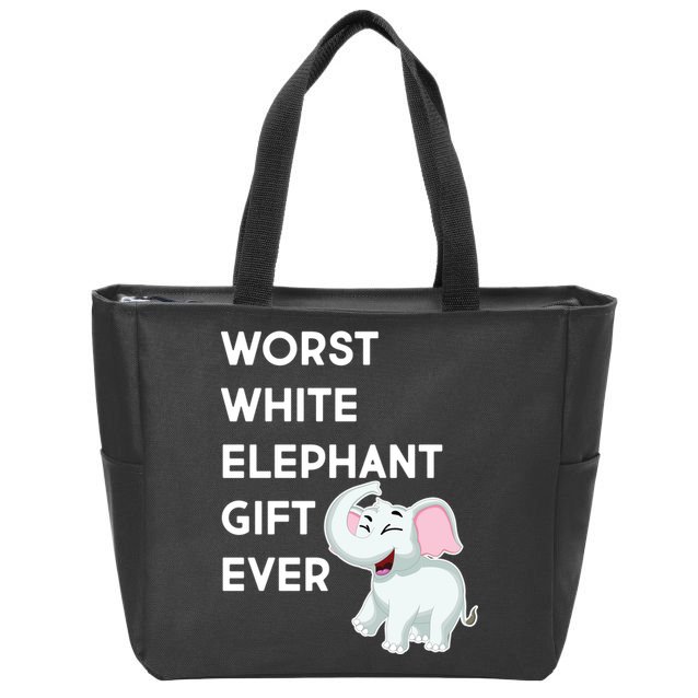 Worst White Christmas Gift Ever Zip Tote Bag