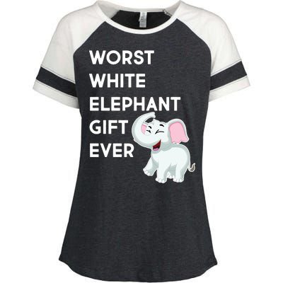 Worst White Christmas Gift Ever Enza Ladies Jersey Colorblock Tee