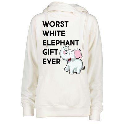 Worst White Christmas Gift Ever Womens Funnel Neck Pullover Hood