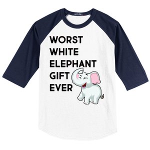 Worst White Christmas Gift Ever Baseball Sleeve Shirt