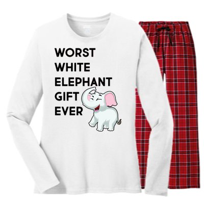 Worst White Christmas Gift Ever Women's Long Sleeve Flannel Pajama Set 