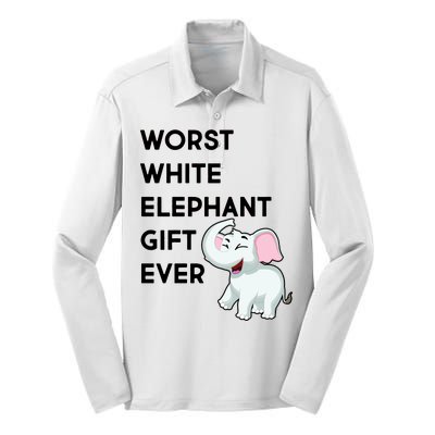 Worst White Christmas Gift Ever Silk Touch Performance Long Sleeve Polo