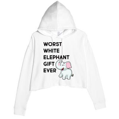 Worst White Christmas Gift Ever Crop Fleece Hoodie