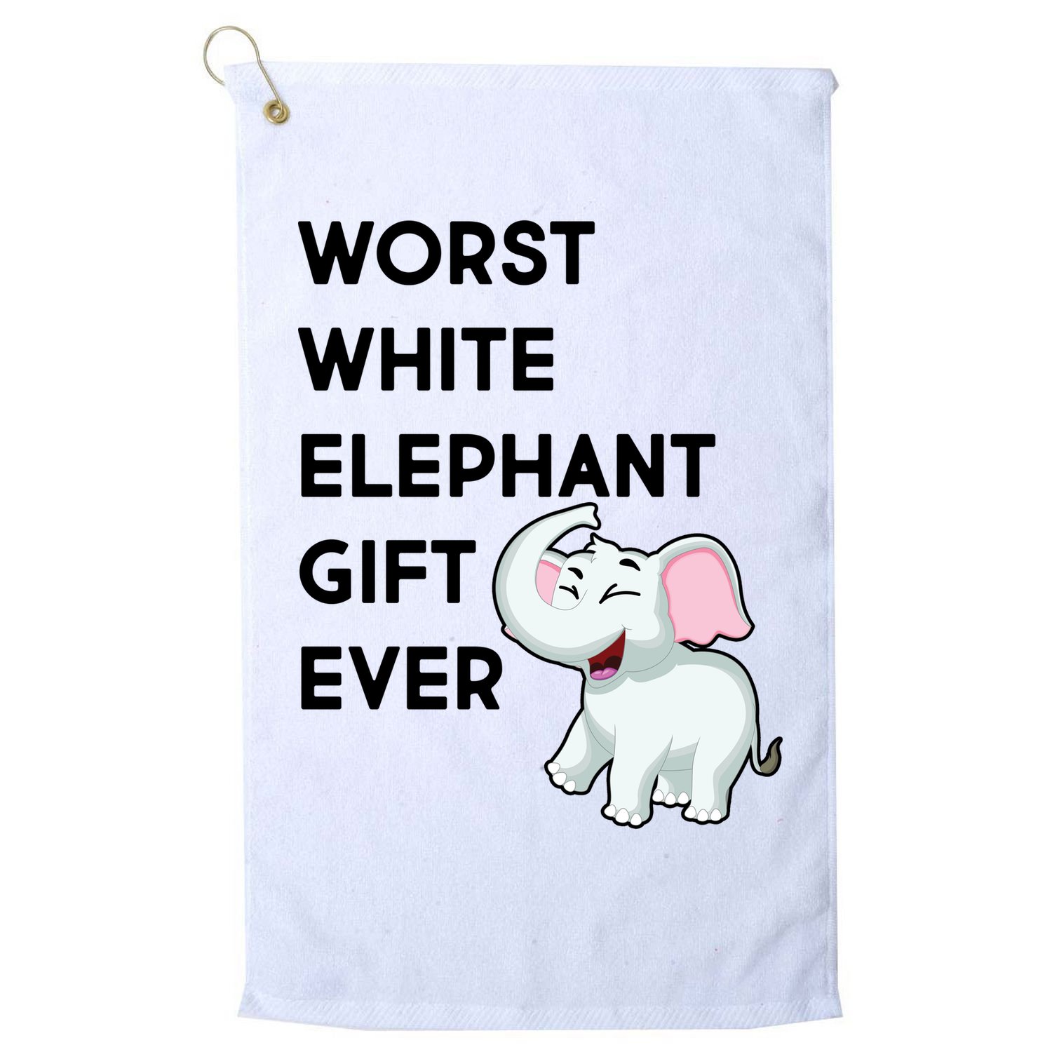 Worst White Christmas Gift Ever Golf Towel