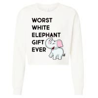 Worst White Christmas Gift Ever Cropped Pullover Crew