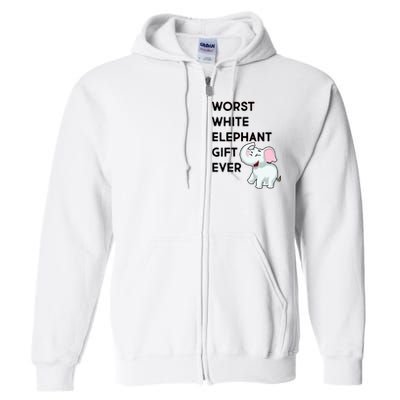 Worst White Christmas Gift Ever Full Zip Hoodie