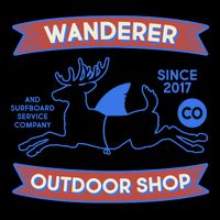 Wanderer Outdoor Shop Est 2017 Deer Shark Logo Cooling Performance Crew T-Shirt