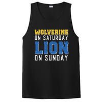 Wolverine On Saturday Lion On Sunday Funny Gift PosiCharge Competitor Tank