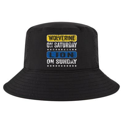 Wolverine On Saturday Lion On Sunday Cool Comfort Performance Bucket Hat
