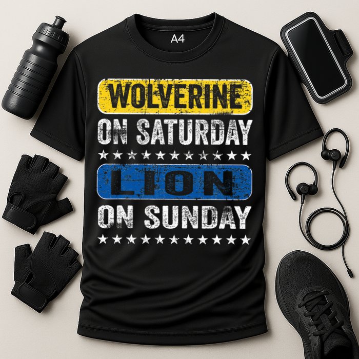 Wolverine On Saturday Lion On Sunday Performance Shirt