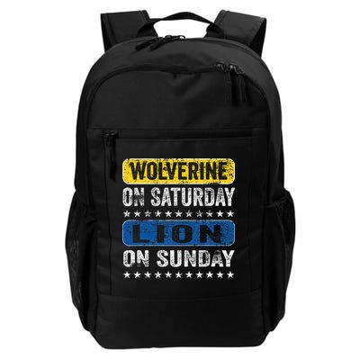 Wolverine On Saturday Lion On Sunday Backpack