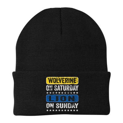 Wolverine On Saturday Lion On Sunday Beanie