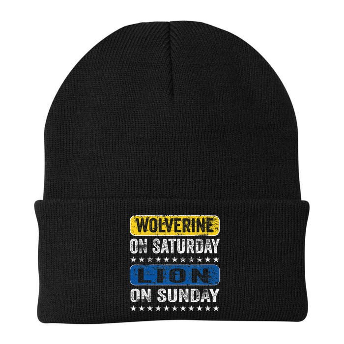 Wolverine On Saturday Lion On Sunday Beanie