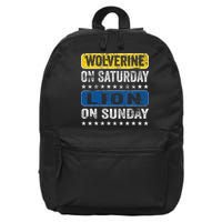 Wolverine On Saturday Lion On Sunday 16 in Basic Backpack
