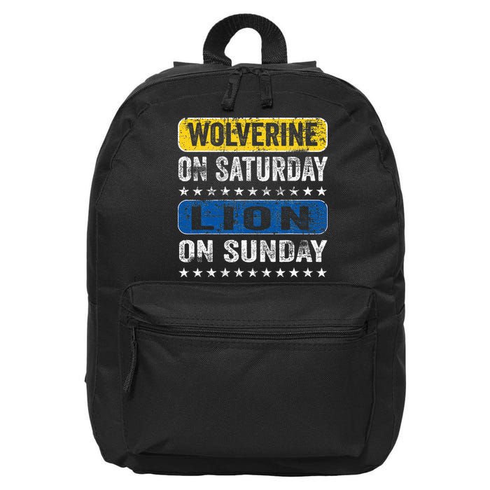 Wolverine On Saturday Lion On Sunday 16 in Basic Backpack