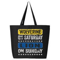 Wolverine On Saturday Lion On Sunday 25L Jumbo Tote