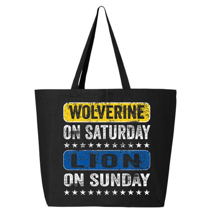 Wolverine On Saturday Lion On Sunday 25L Jumbo Tote