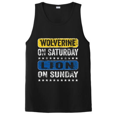 Wolverine On Saturday Lion On Sunday PosiCharge Competitor Tank
