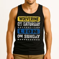 Wolverine On Saturday Lion On Sunday Tank Top