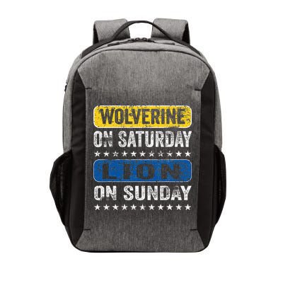 Wolverine On Saturday Lion On Sunday Vector Backpack