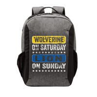 Wolverine On Saturday Lion On Sunday Vector Backpack