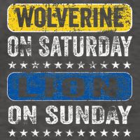 Wolverine On Saturday Lion On Sunday Vector Backpack