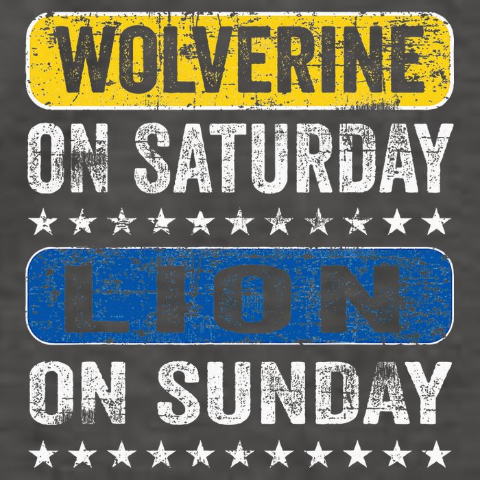 Wolverine On Saturday Lion On Sunday Vector Backpack