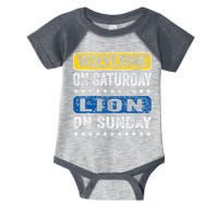 Wolverine On Saturday Lion On Sunday Infant Baby Jersey Bodysuit