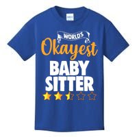 World's Okayest Sitter Funny Gift Kids T-Shirt