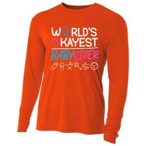 World's Okayest Sitter Meaningful Gift Cooling Performance Long Sleeve Crew