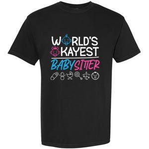 World's Okayest Sitter Meaningful Gift Garment-Dyed Heavyweight T-Shirt