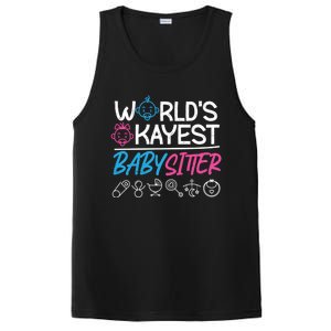 World's Okayest Sitter Meaningful Gift PosiCharge Competitor Tank