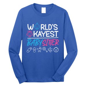 World's Okayest Sitter Meaningful Gift Long Sleeve Shirt