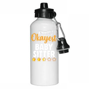 World's Okayest Sitter Gift Aluminum Water Bottle