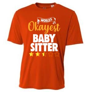 World's Okayest Sitter Gift Cooling Performance Crew T-Shirt